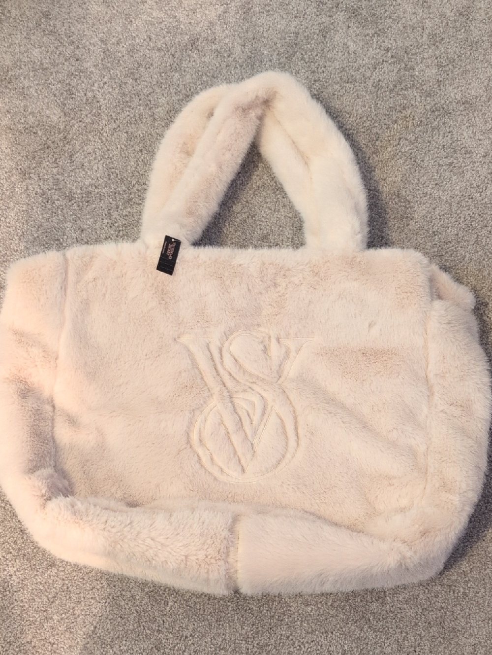 Victoria Secret Faux Fur Fluffy Tote Bag